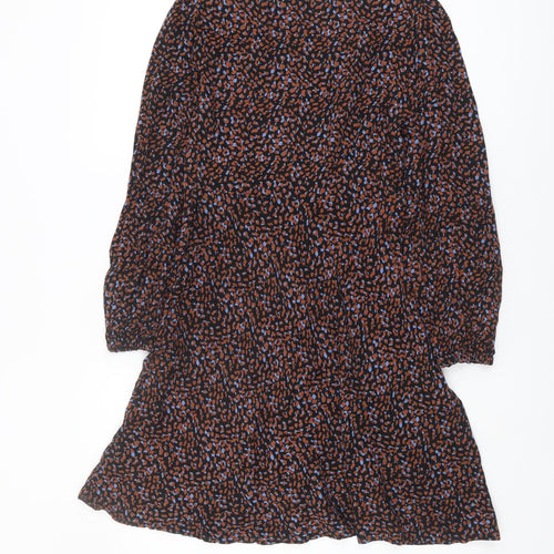 M&S Women's Multicoloured A-Line Animal Print Dress