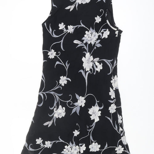Dorothy Perkins Women's Black Floral Dress Size 10