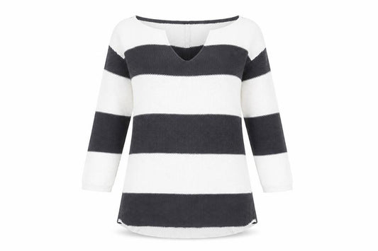 Front view of Next Women's Multicoloured Striped Jumper, size 12