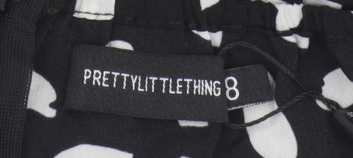 PrettyLittleThing Women's Black Off Shoulder Dress Size 8