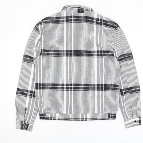 River Island Men's Grey Striped Jacket S