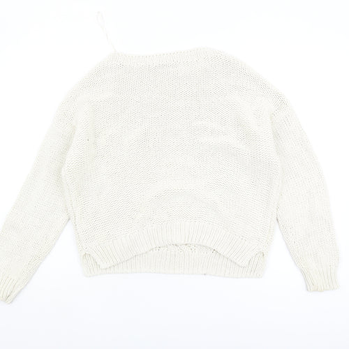 Marks and Spencer Women's Ivory Pullover Jumper Size 14