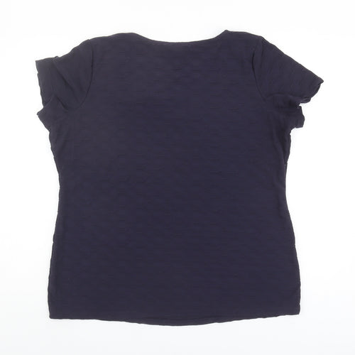 Per Una Women's Blue T-Shirt - Size 18 Regular Fit