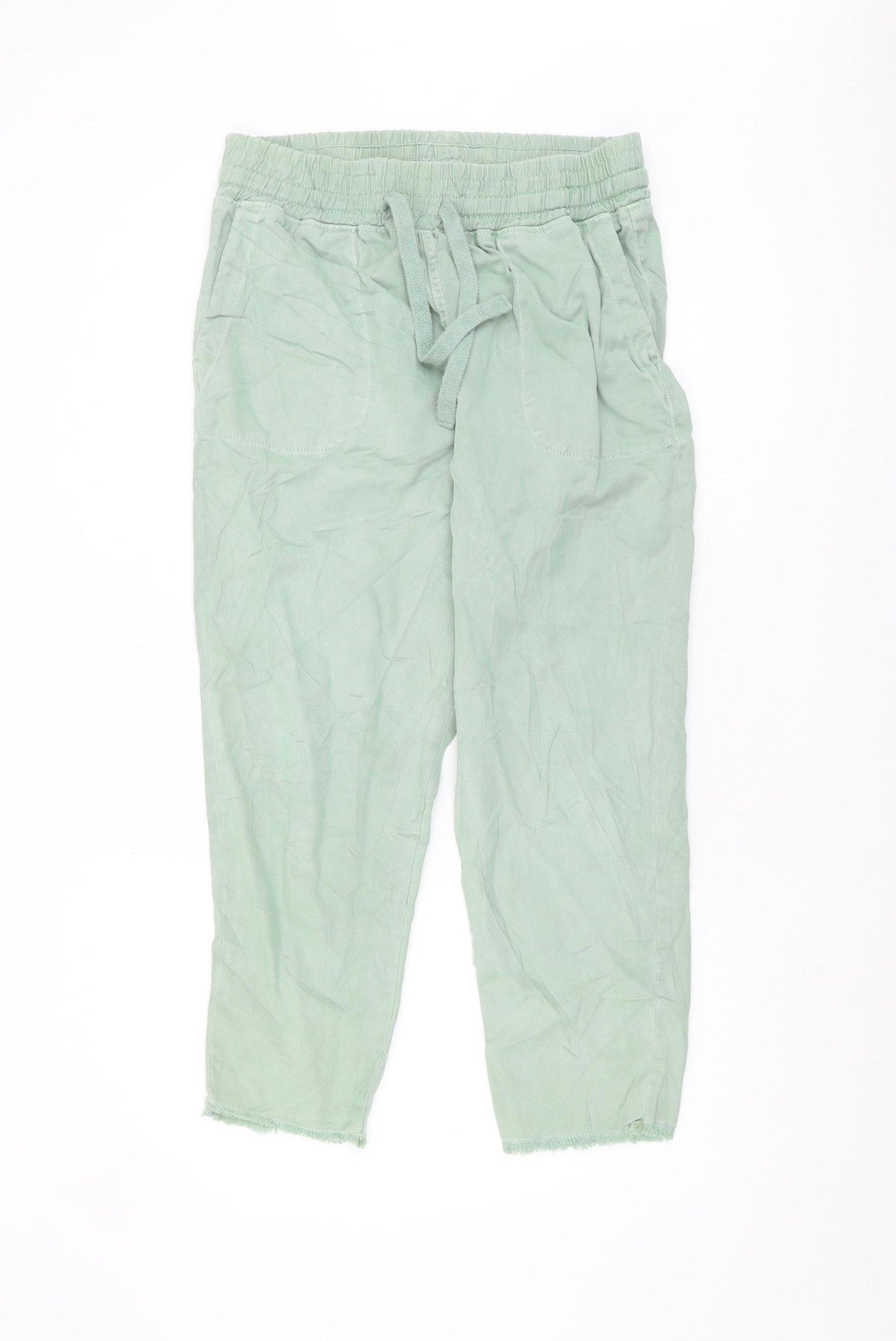Zara Women’s Green Relaxed Trousers L