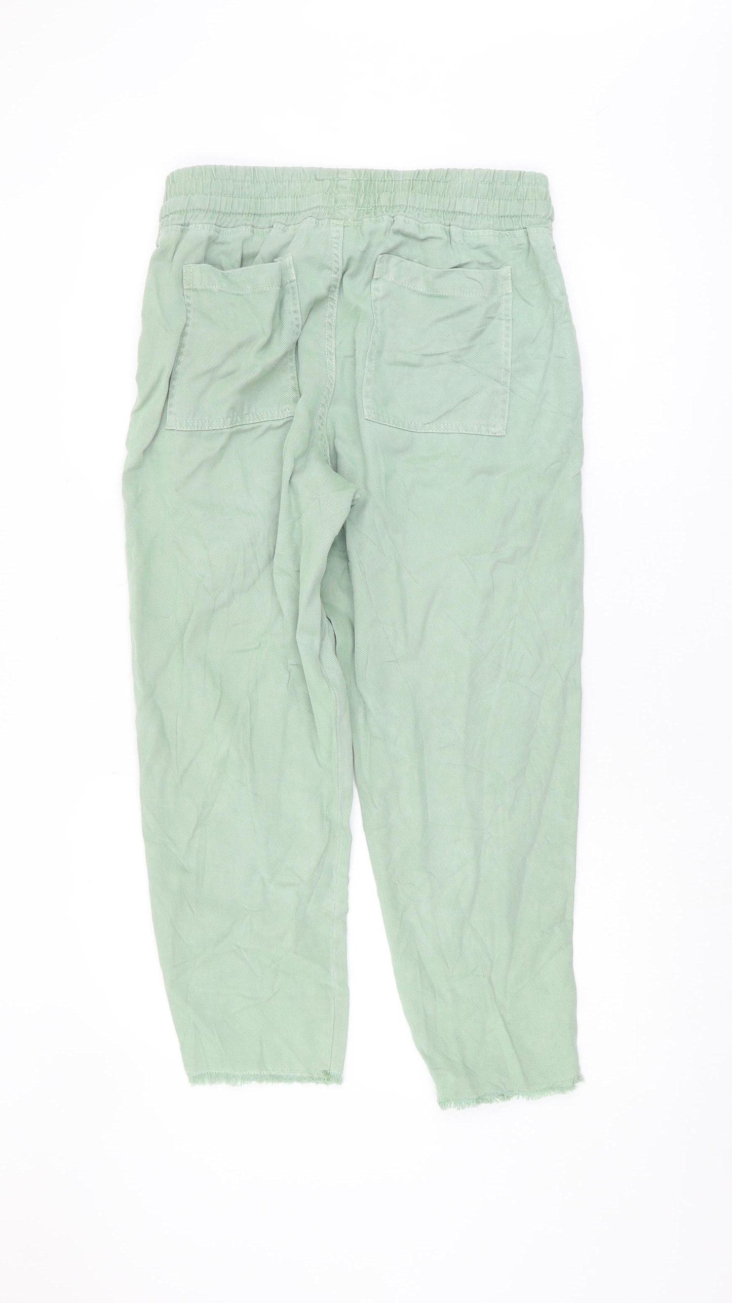Zara Women’s Green Relaxed Trousers L