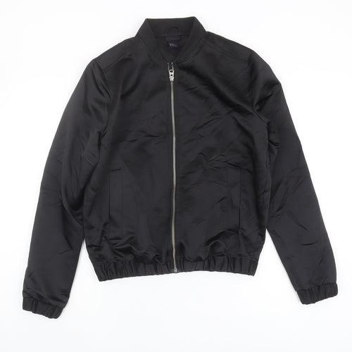 H&M Women's Black XS Bomber Jacket - Classic Style