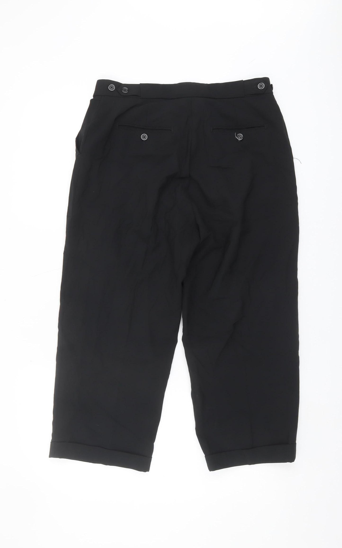 Gap Women's Black Cropped Trousers Size 10