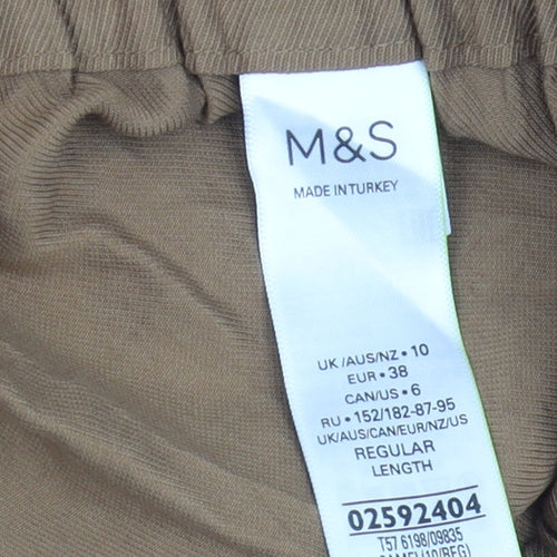 Marks and Spencer Women's Brown Jogger Trousers Size 10