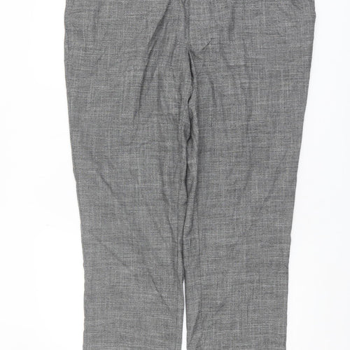 Marks and Spencer Men's Grey Slim Trousers, Size 40
