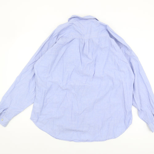 Next Women's Blue Button-Up Shirt Size 18