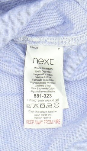 Next Women's Blue Button-Up Shirt Size 18