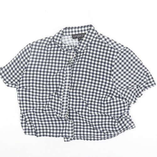 Topshop Petite Women's Multicoloured Check Shirt UK 10