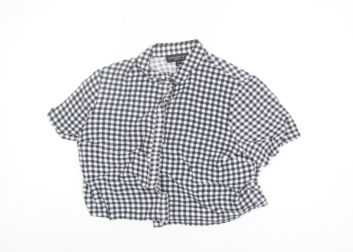 Topshop Petite Women's Multicoloured Check Shirt UK 10