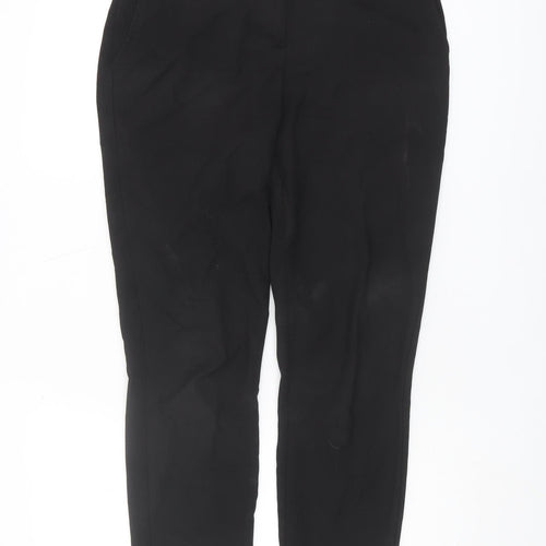Next Women's Black Straight-Leg Trousers Size 8