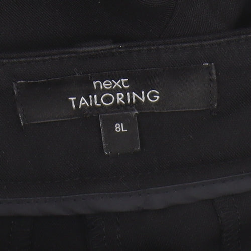 Next Women's Black Straight-Leg Trousers Size 8
