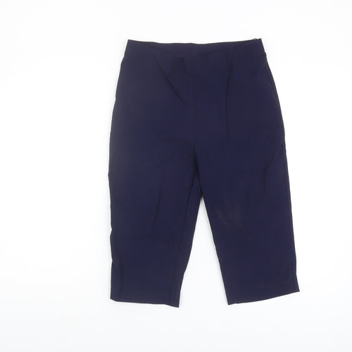 Roman Originals Women's Blue Cropped Trousers - Size 12