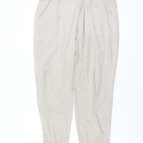 Next Women's Beige Polka Dot Joggers M