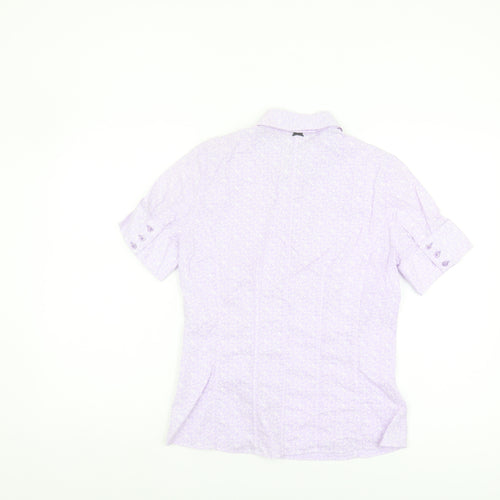 Nadine H Women's Purple Floral Blouse, Size 10
