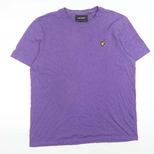 Lyle & Scott Men's Purple XL Crew Neck T-Shirt