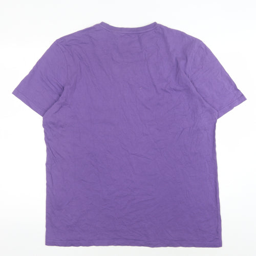 Lyle & Scott Men's Purple XL Crew Neck T-Shirt
