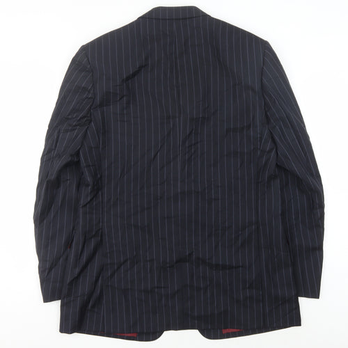 Marks and Spencer Men's Navy Pinstripe Suit Jacket 42L