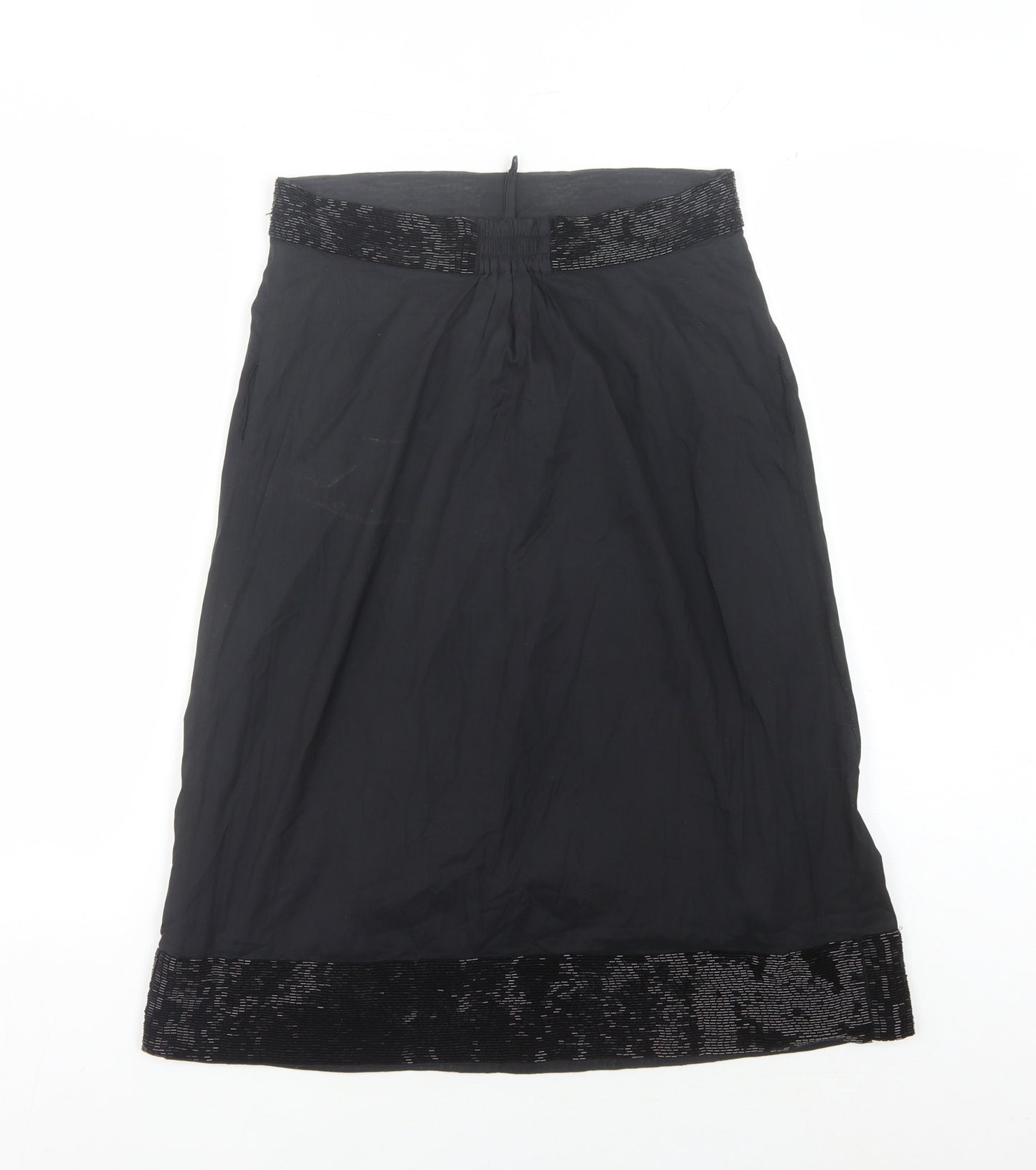 French Connection Women's Black Beaded Skirt Size 6