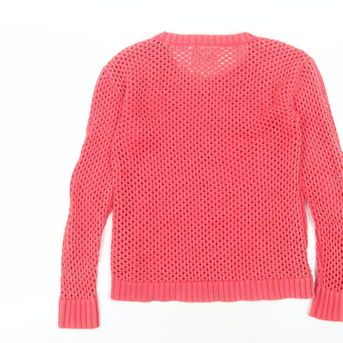 SoulCal & Co Women's Pink Cable-Knit Pullover Jumper