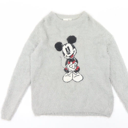 Disney Women's Grey XS Mickey Mouse Jumper