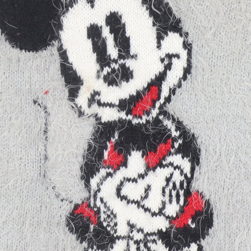 Disney Women's Grey XS Mickey Mouse Jumper
