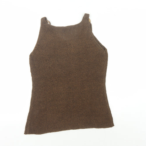 Phase Eight Women's Brown Knit Tank Size M Casual