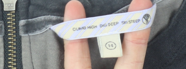 Fat Face Women's Black T-Shirt Dress Size 14