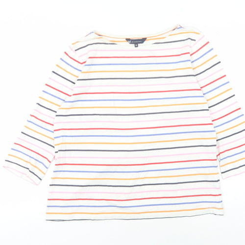 Crew Clothing Company Women's Multicoloured Striped Top