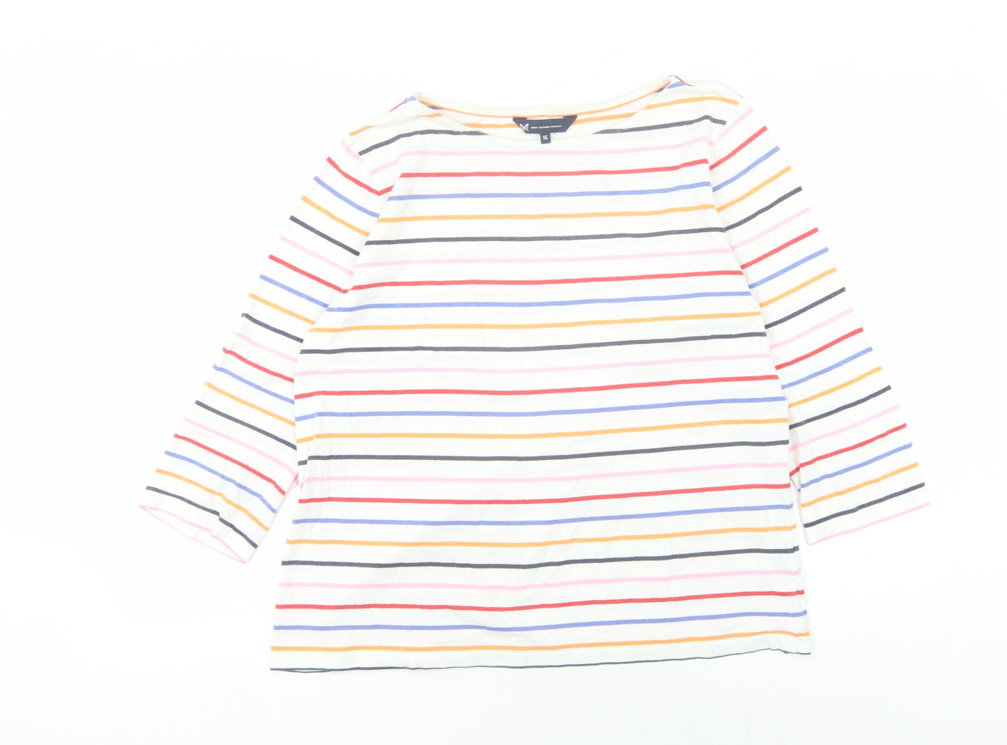 Crew Clothing Company Women's Multicoloured Striped Top