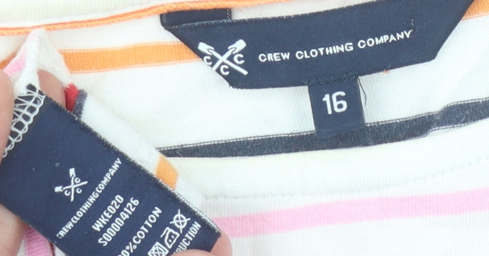 Crew Clothing Company Women's Multicoloured Striped Top