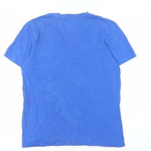 Lyle & Scott Men's Blue Medium Crew Neck T-Shirt