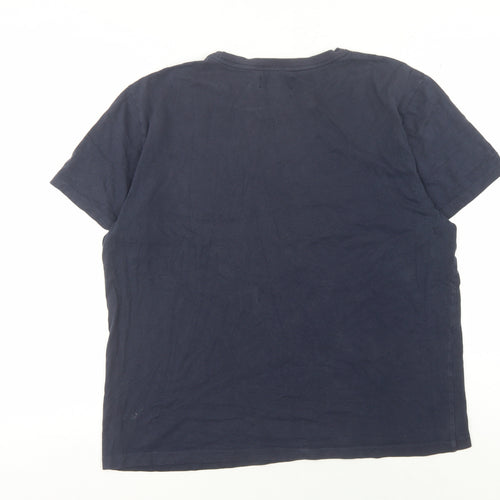Polo by Ralph Lauren Men's XL Blue T-Shirt, Logo Accent