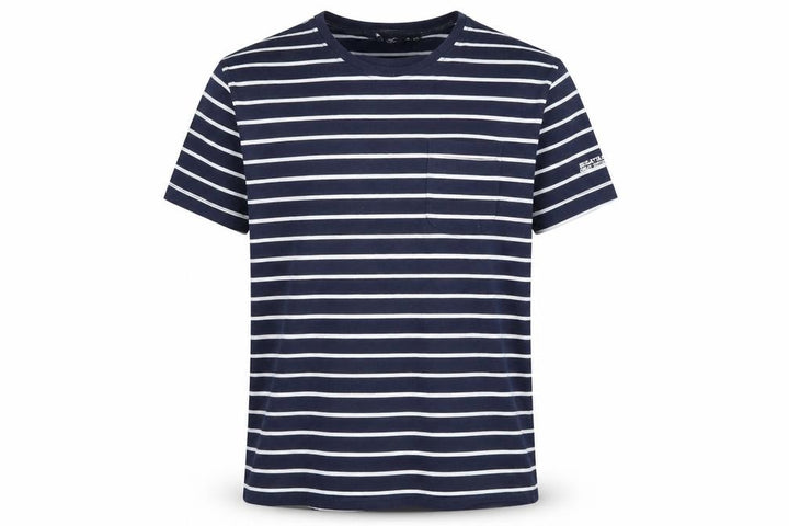 Regatta Men's Blue Striped Crew Neck T-Shirt M