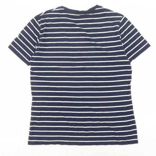 Regatta Men's Blue Striped Crew Neck T-Shirt M