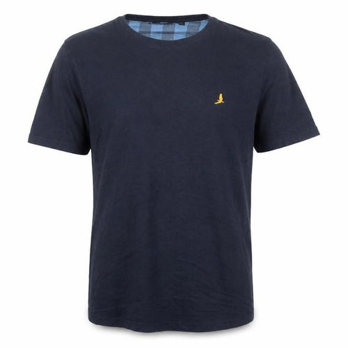 Brave Soul Men's Blue Cotton T-Shirt, Size L