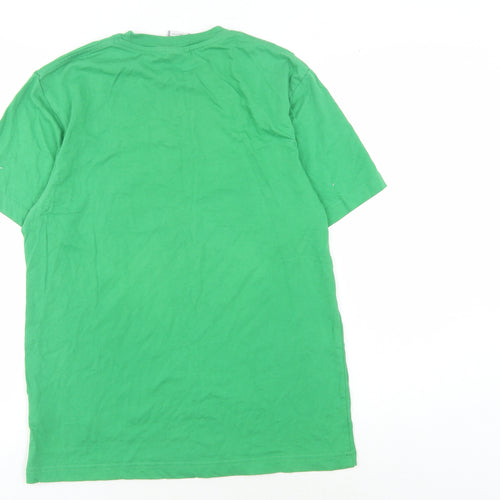 Nike Men's Green Graphic Print T-Shirt Size S