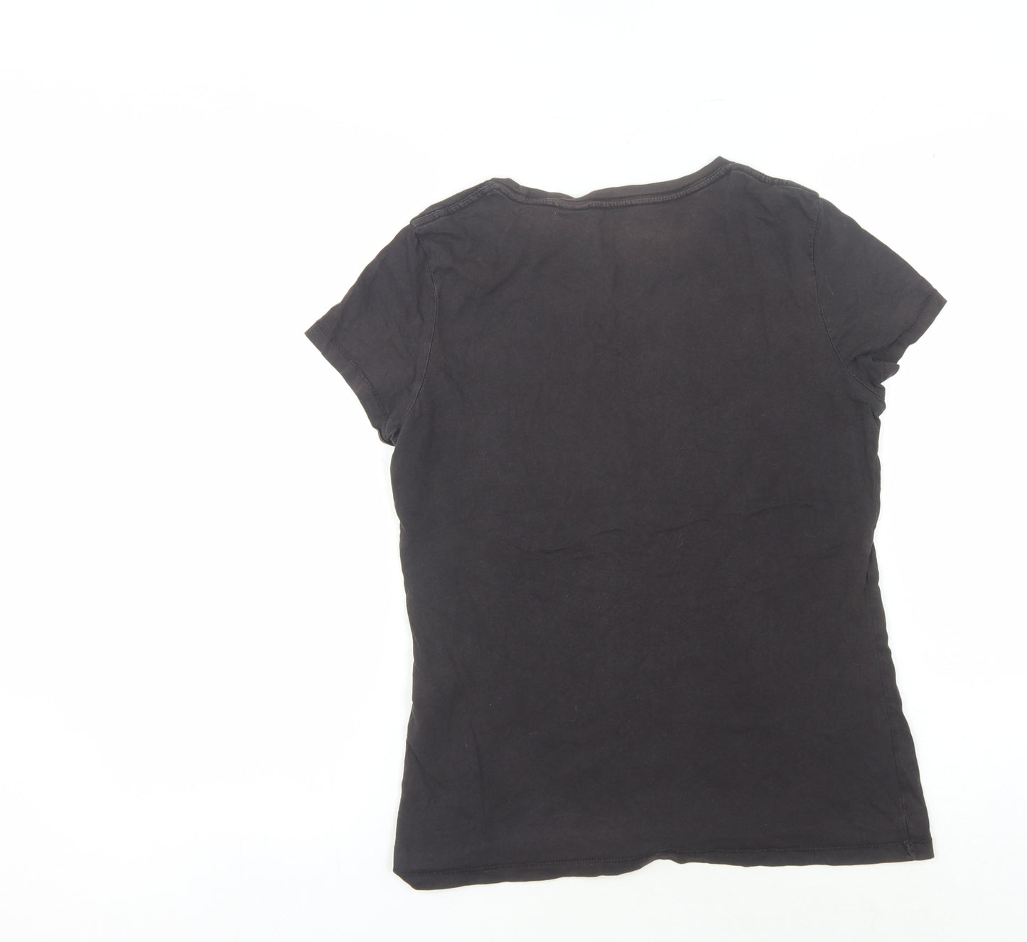 Levi's Women's Black T-Shirt, Size M, Crew Neck