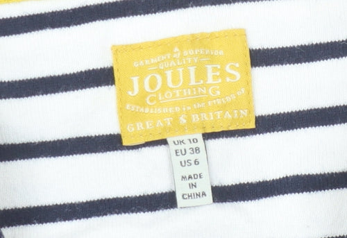 Joules Women's Multicoloured Size 10 Striped T-Shirt