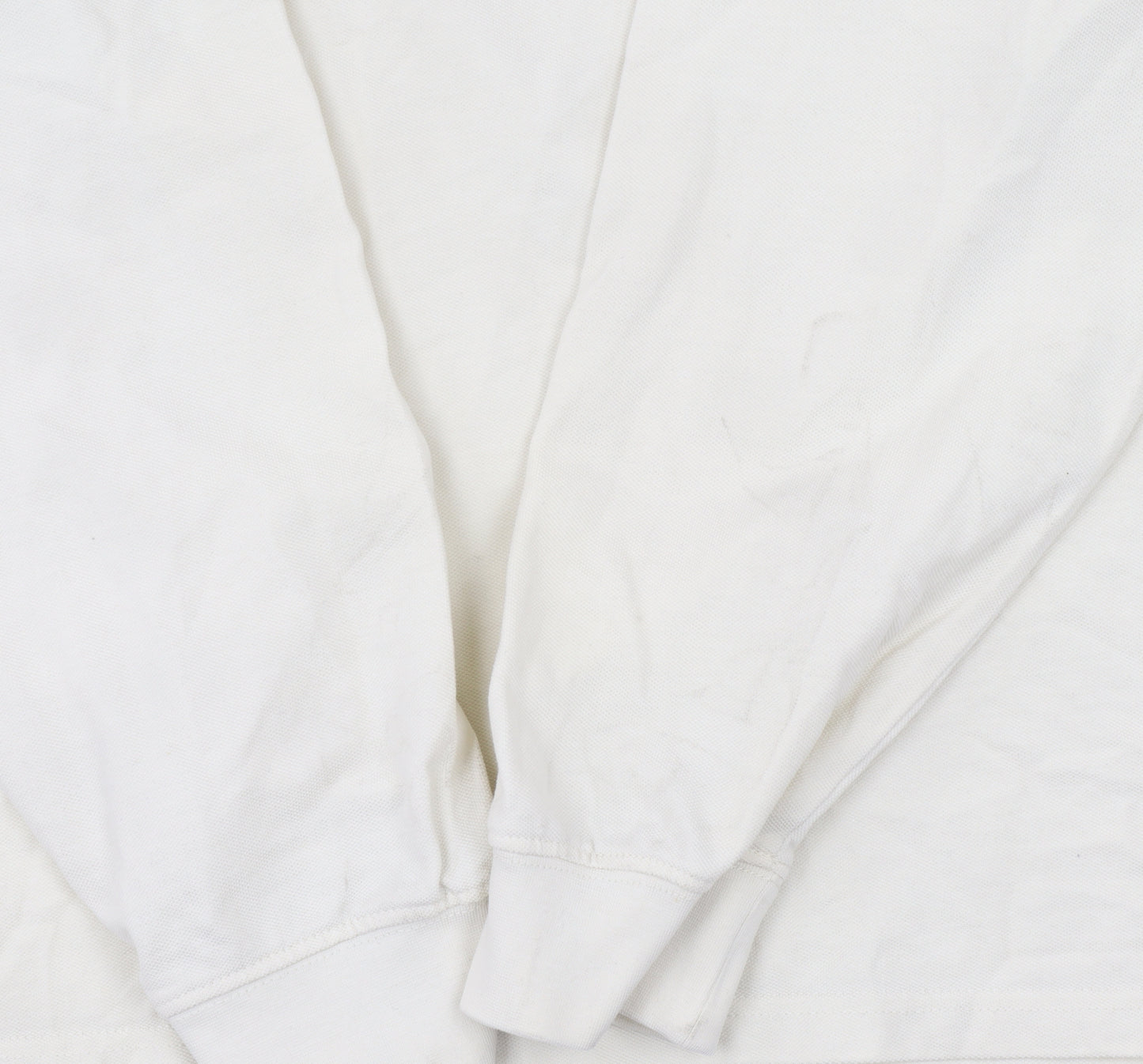 Cotton Traders Men's Beige Long Sleeve Polo 2XL