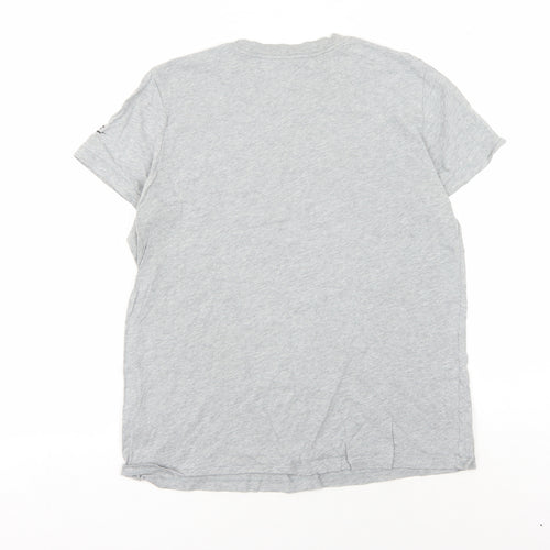 Nike Men's Grey Logo T-Shirt L - Graphic Print