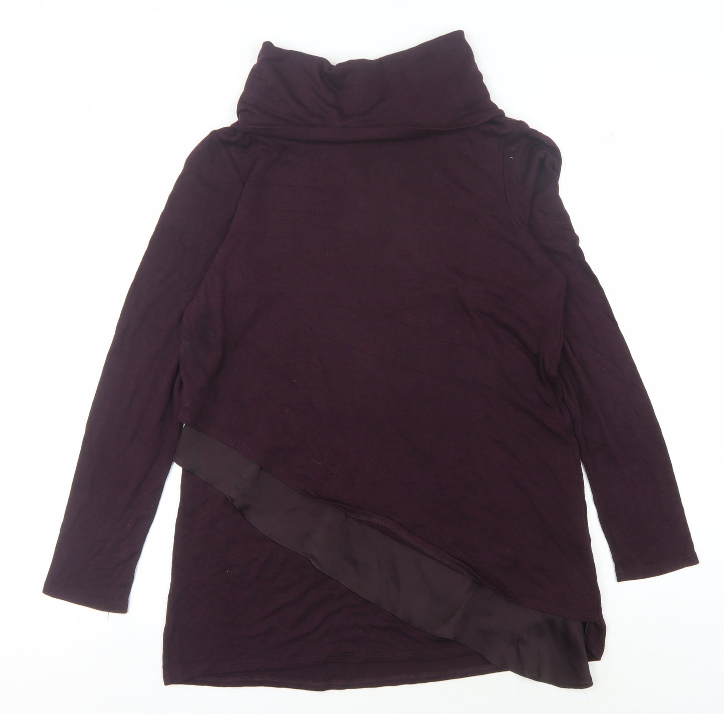 Phase Eight Women's Purple Cowl Neck Jumper Size 14