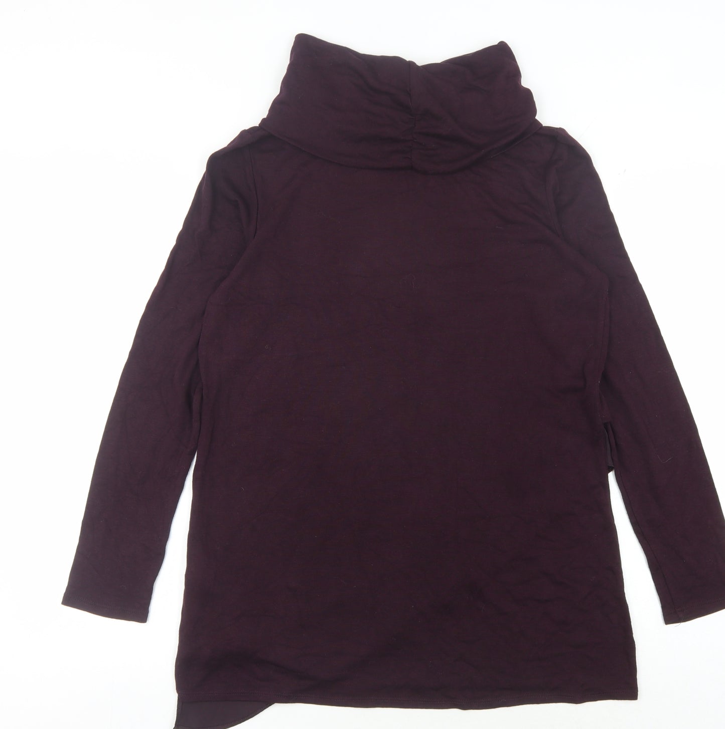 Phase Eight Women's Purple Cowl Neck Jumper Size 14