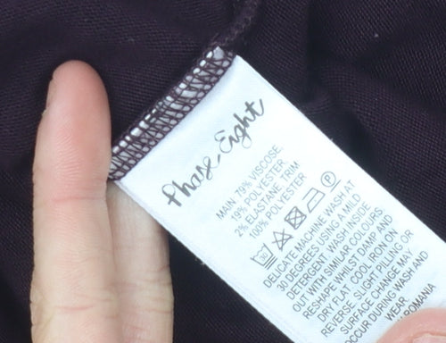 Phase Eight Women's Purple Cowl Neck Jumper Size 14