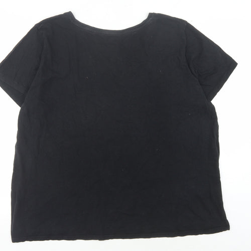 Levi's Men's Black Logo T-Shirt 2XL Crew Neck