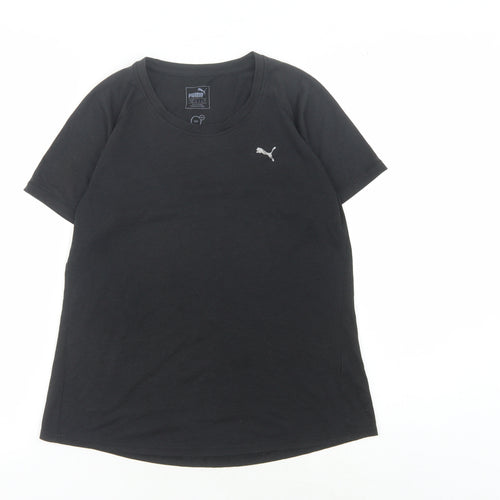 Puma Women's Black T-Shirt Size 12 Gym & Training