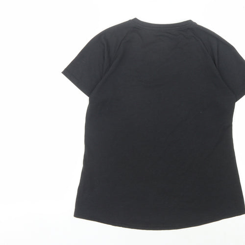 Puma Women's Black T-Shirt Size 12 Gym & Training